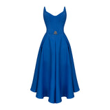 Malondie Azure Corset Dress