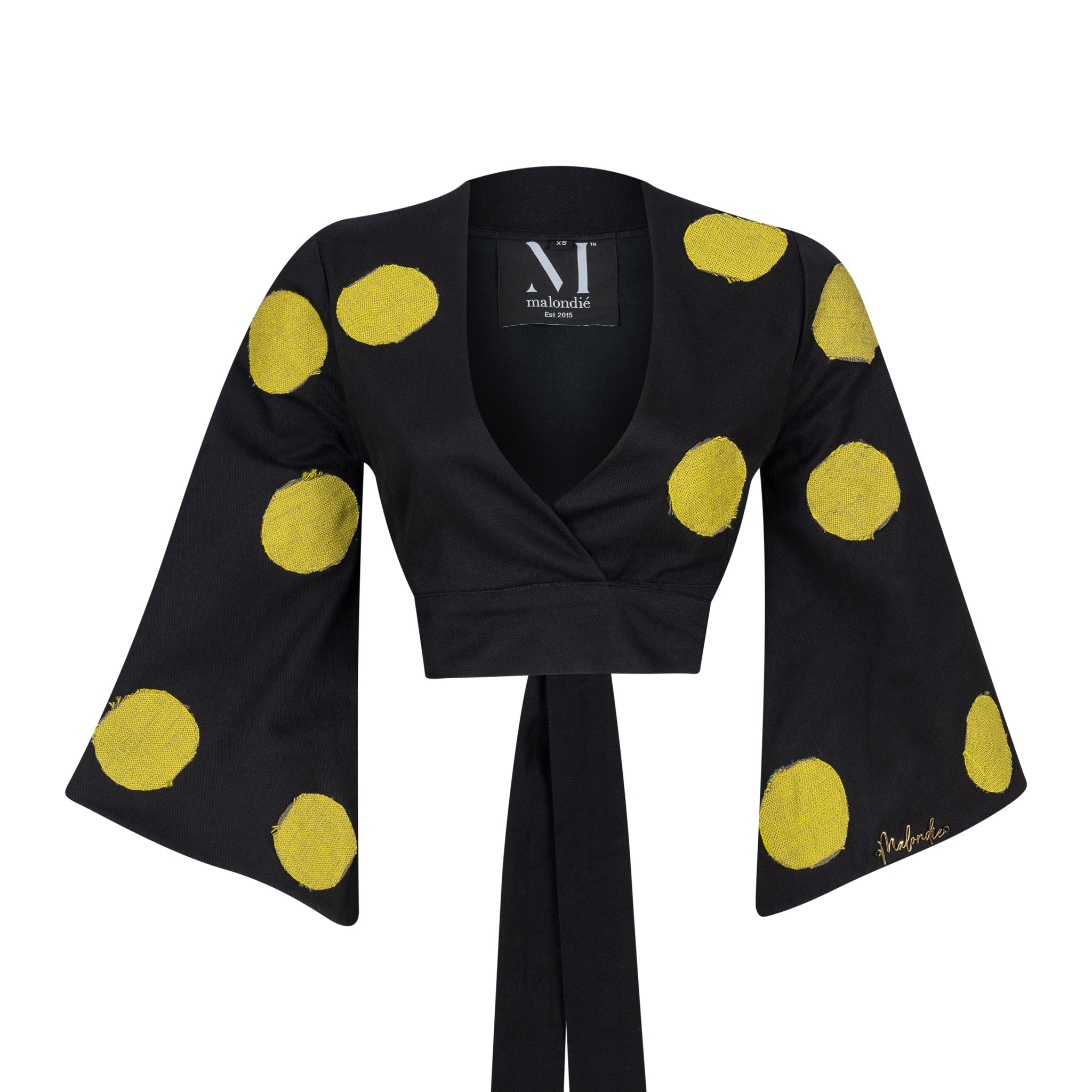 Malondie Luna Dot Tie Top