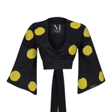 Malondie Luna Dot Tie Top