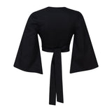Malondie Luna Dot Tie Top