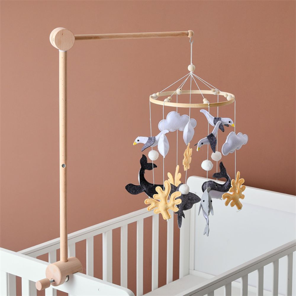 Baby Wooden Crib Mobile Arm