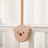 Wooden Bear Cot Mobile Arm