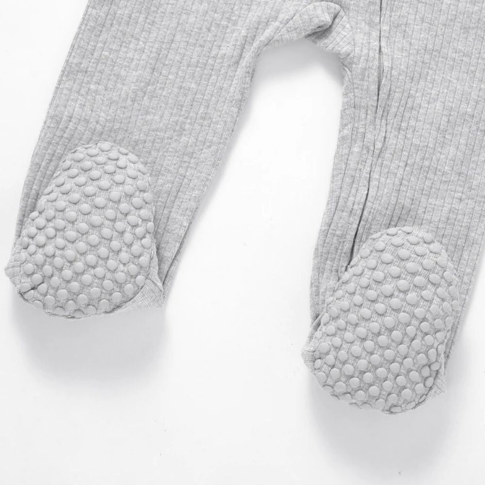 Boki Organic Rib Zipsuit with Footies & Mittens