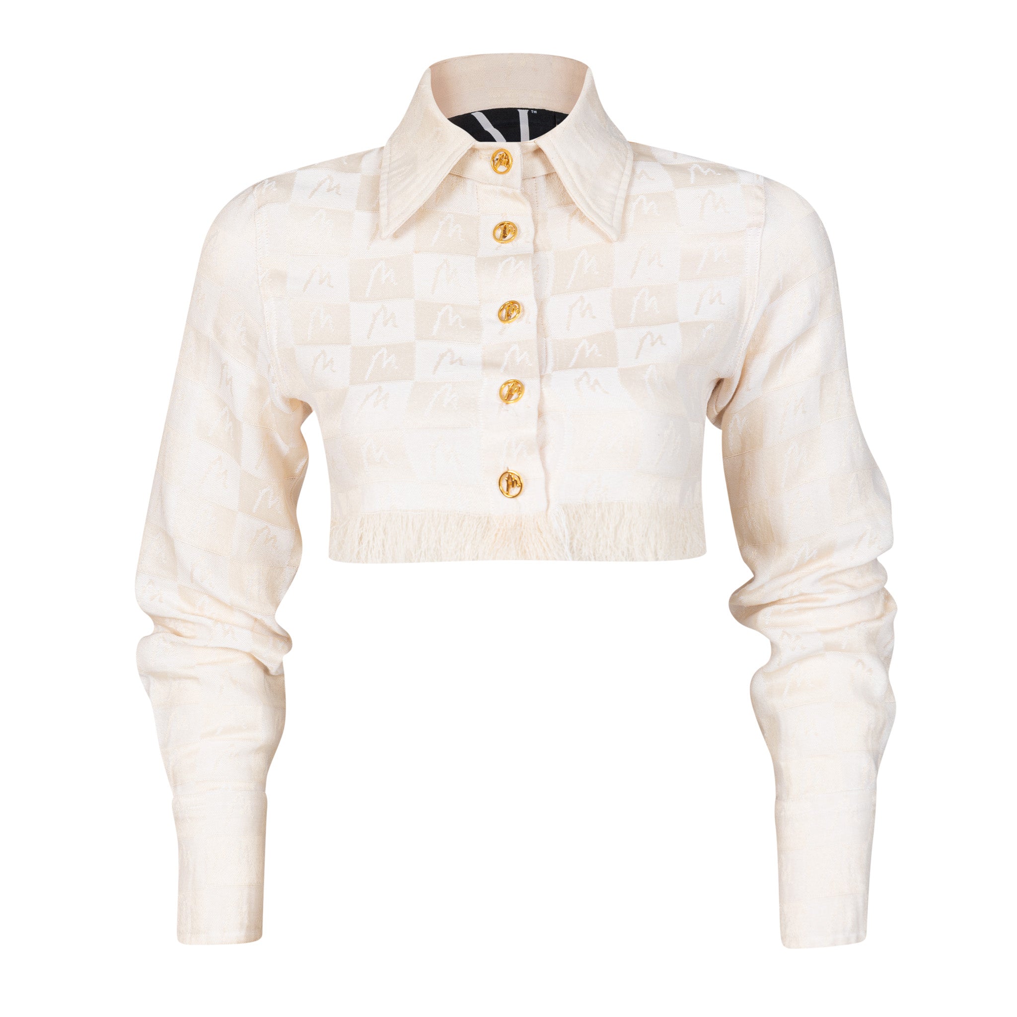 Malondie MWoven Crop Shirt