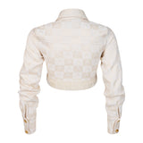 Malondie MWoven Crop Shirt