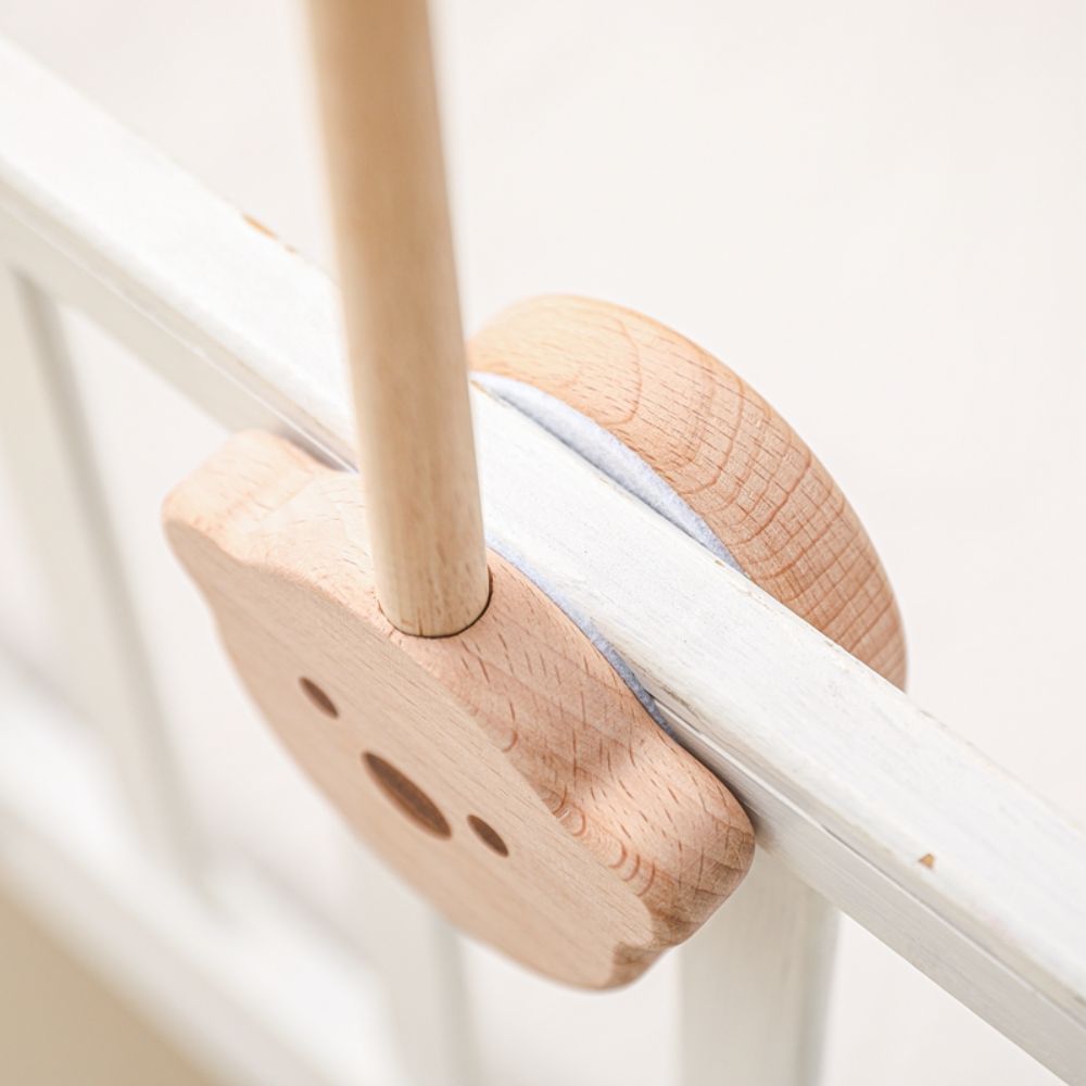 Wooden Bear Cot Mobile Arm