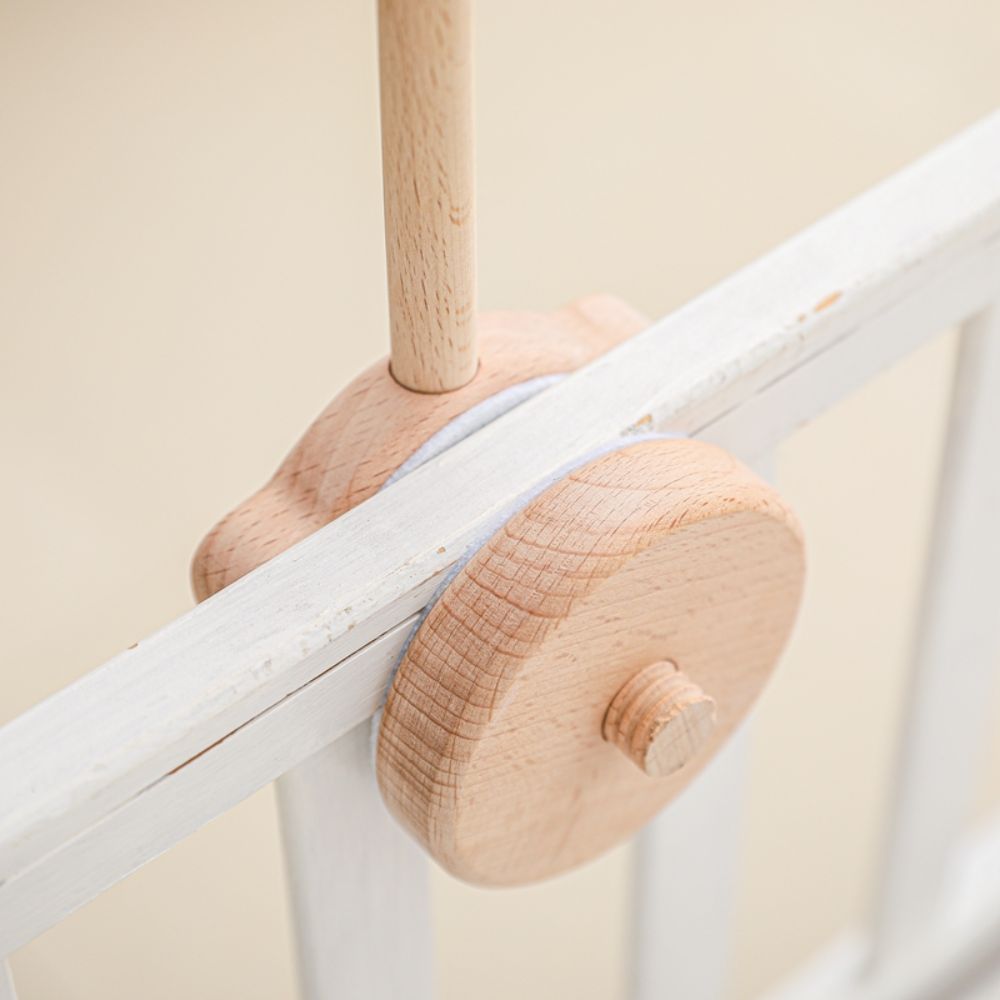 Wooden Bear Cot Mobile Arm