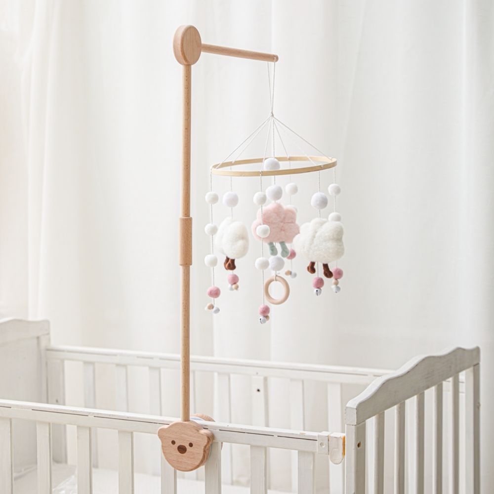 Wooden Bear Cot Mobile Arm