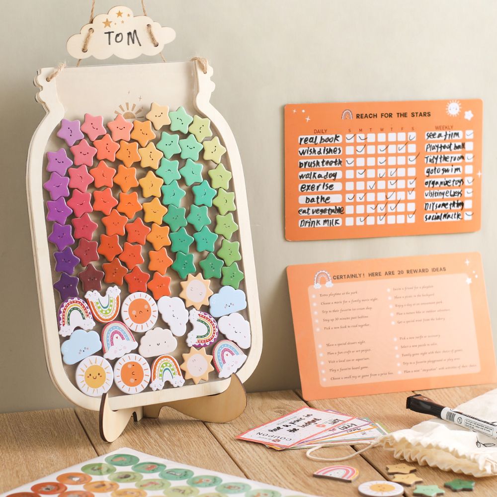 Magnetic Rewards Jar for Kids