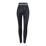 Malondie Black Glitter Leggings