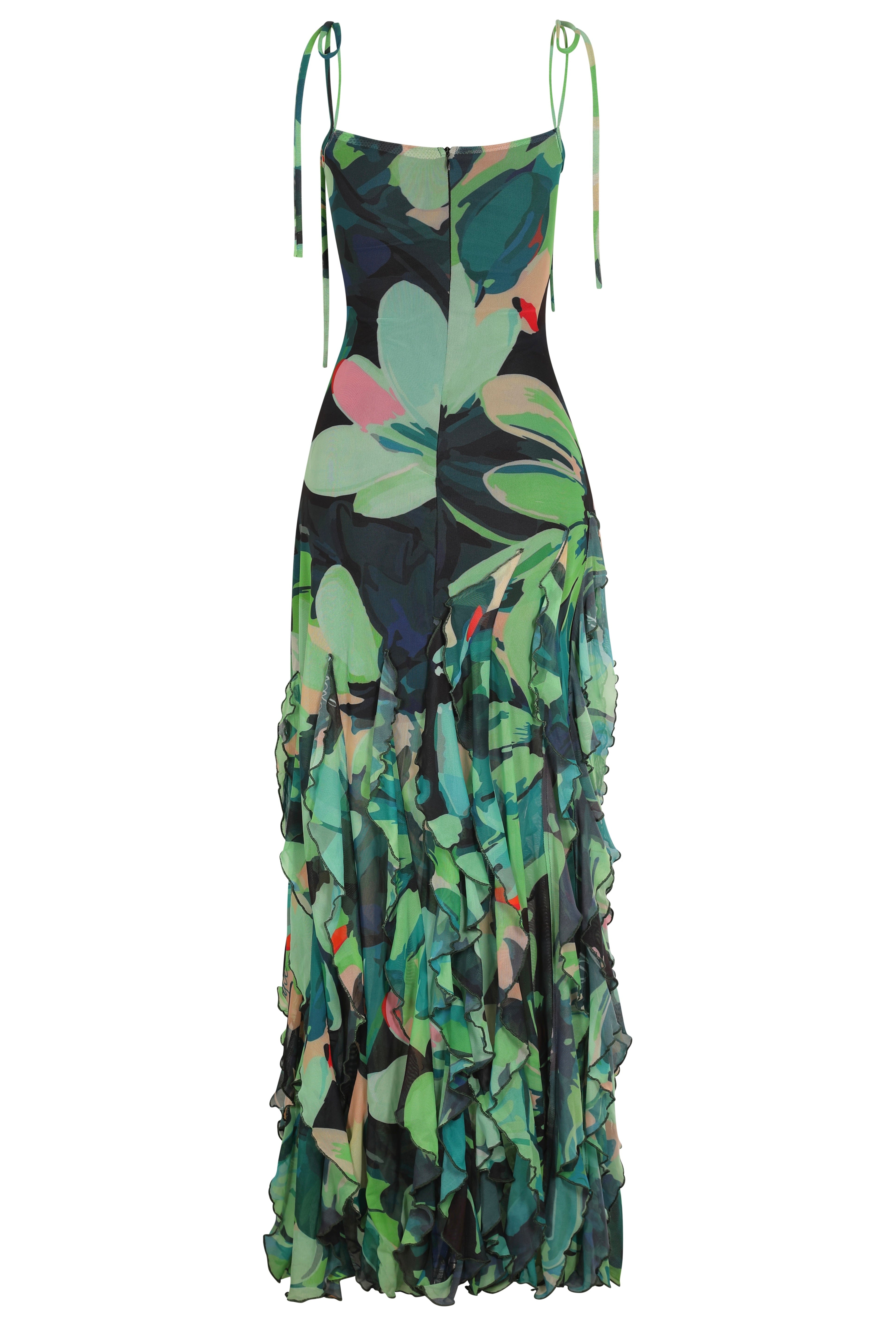 Malondie Spring Mesh Maxi Dress