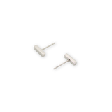 Mini Rectangle Studs Silver