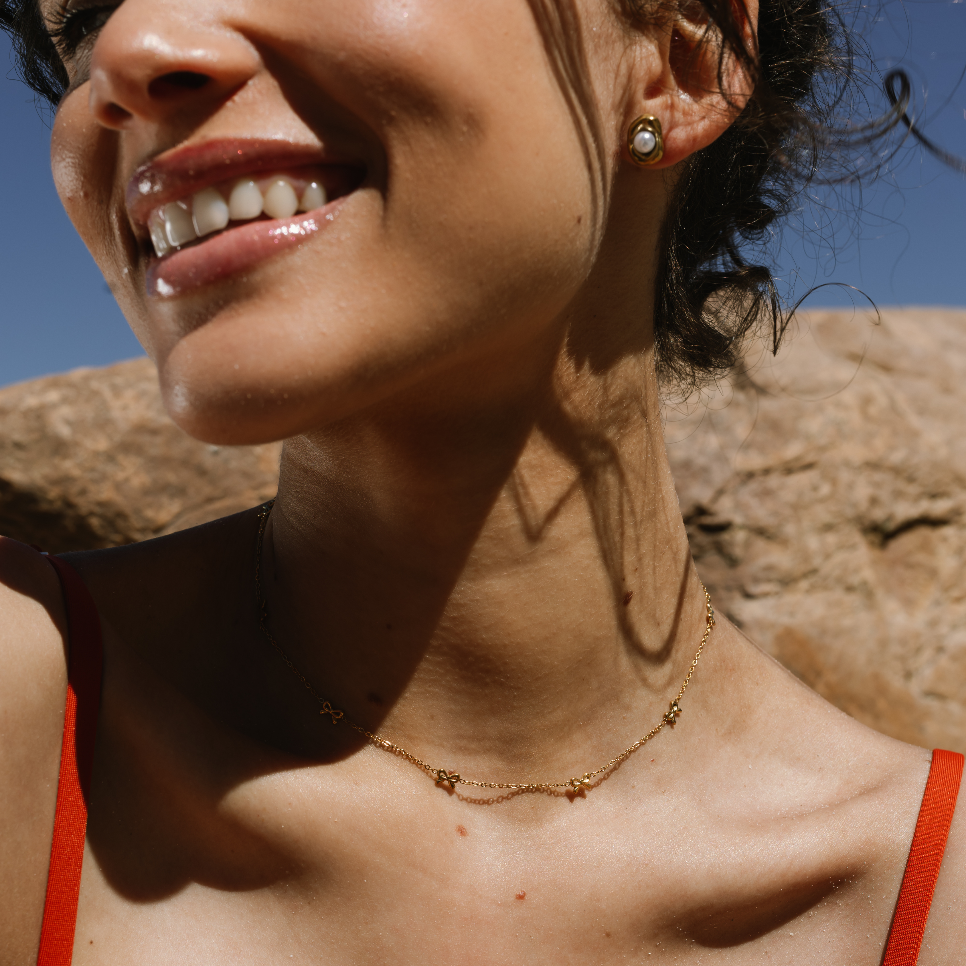 Bow Charm Necklace
