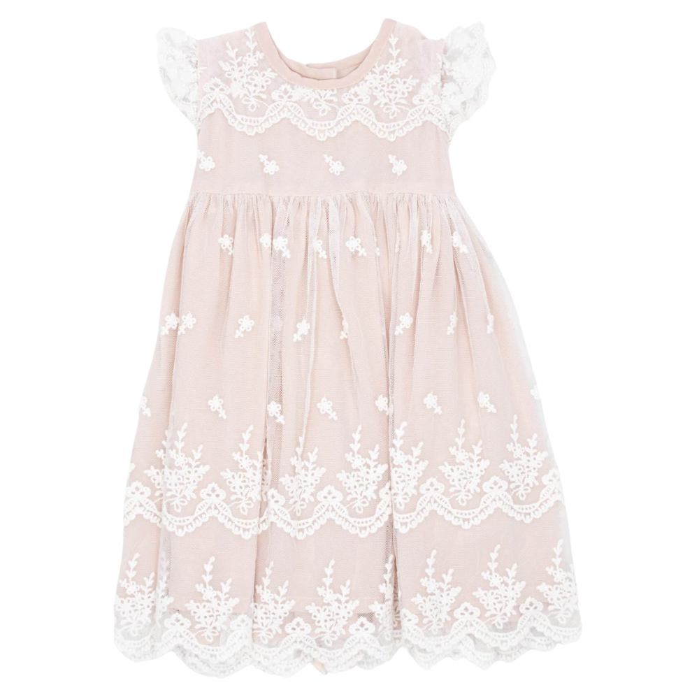 Meerkat - Anya Vintage Lace Short Sleeve Dress