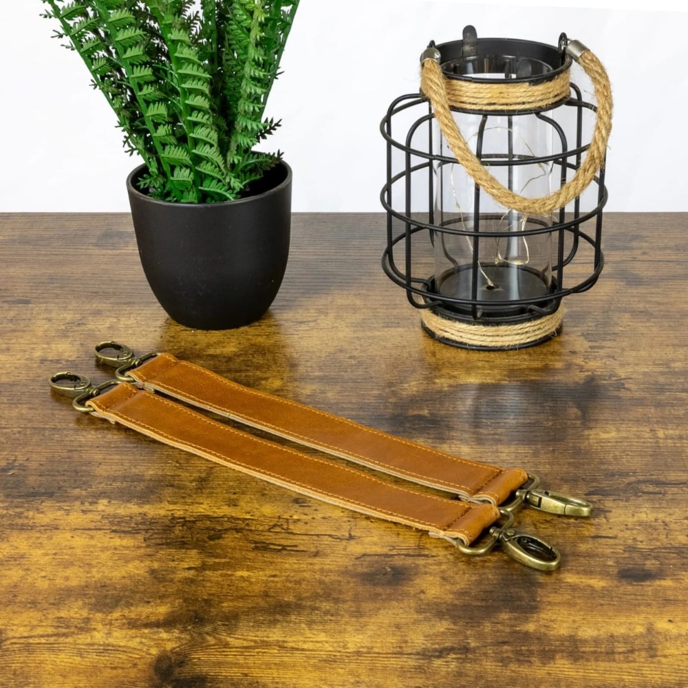 JJ's Leather Pram Strap Set