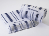 2Pc Blue & White Towels - Image 1