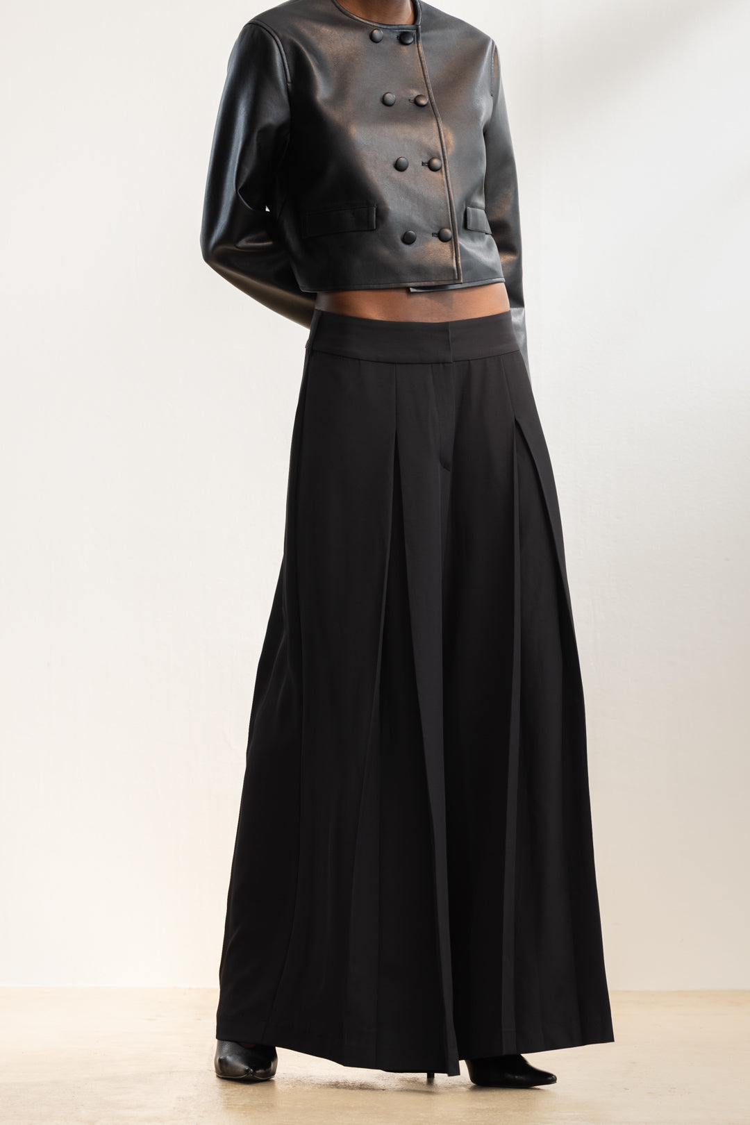 Eleni Inverted Pleat Wide Leg