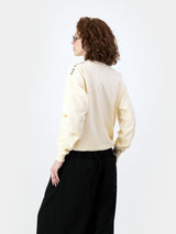 Embroidered Logo Sweater - Milk
