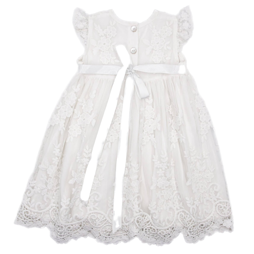 Meerkat Francis Vintage Lace Short Sleeve Dress