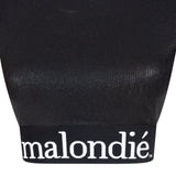 Malondie Black Glitter Crop Top
