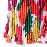Malondie Pleated Fruits Minnie Skirt (White)