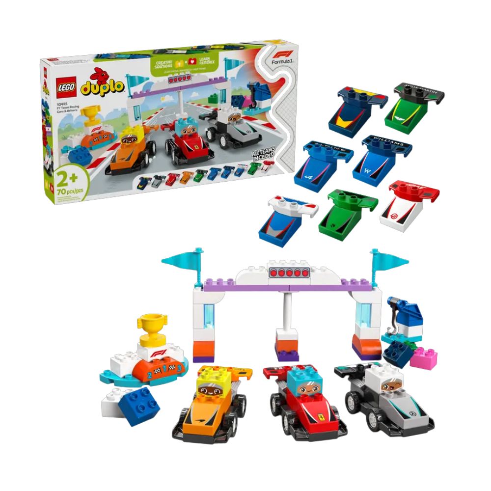 LEGO® DUPLO® F1® Team Race Cars & Drivers