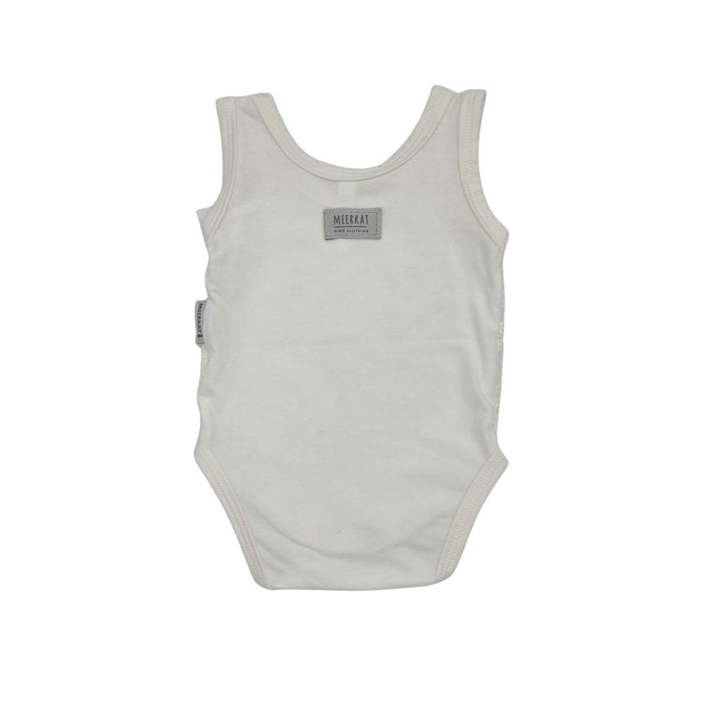 Meerkat Lace and Cotton Lycra Sleeveless Onesie