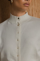 Amani High-Neck Cardigan