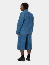 Engineered Denim Jacket (extra length) - Washed Indigo