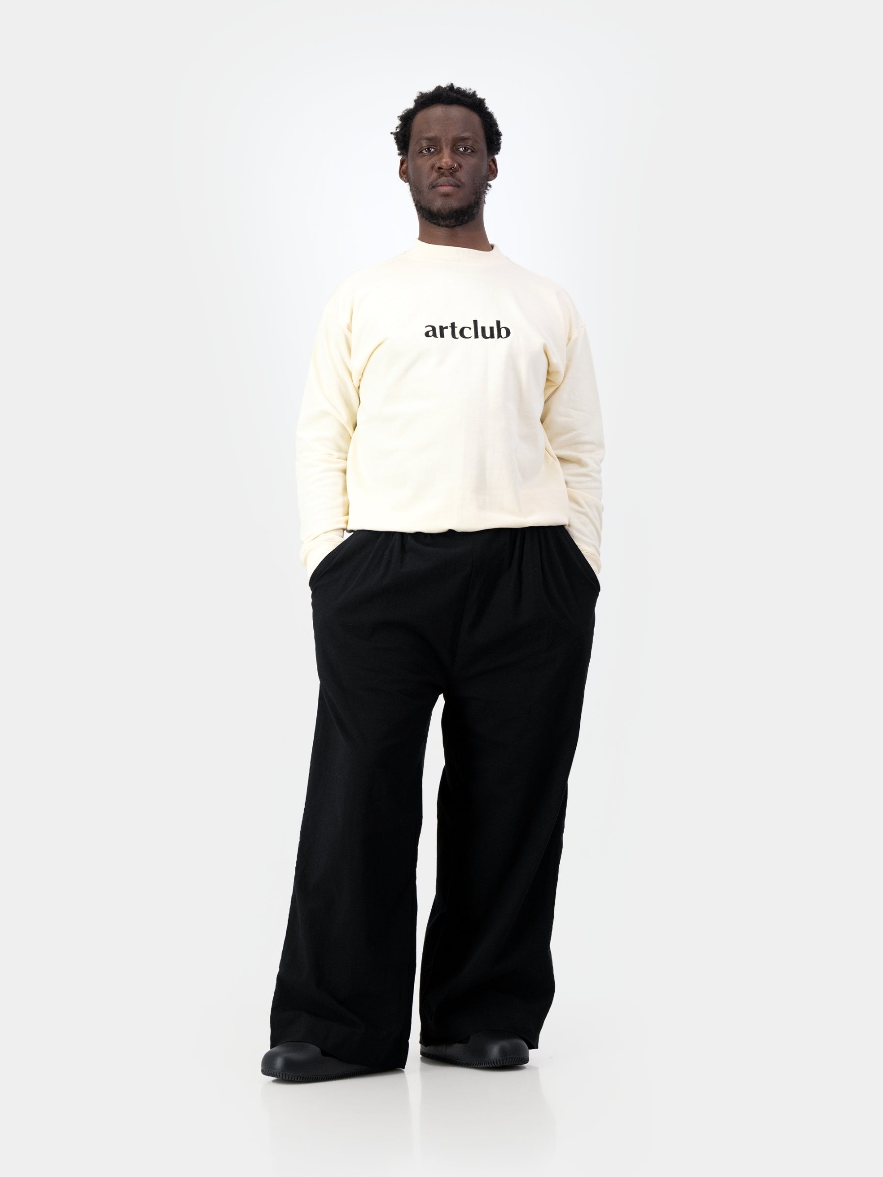 Embroidered Logo Sweater - Milk