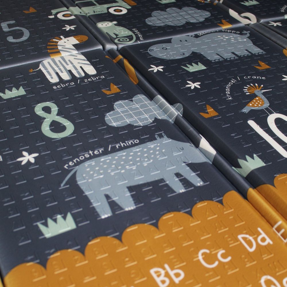 Tayla Jean Safari Numbers & South African Road Map Folding Play Mat
