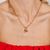 Clasp Charm Necklace Gold