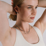 Double Snake Chain Silver