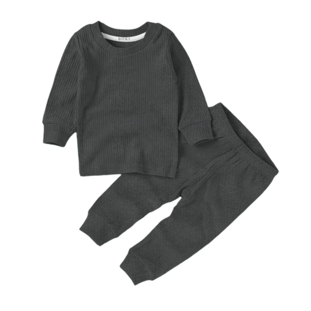 Boki Organic Rib Long Sleeve Pyjamas Set