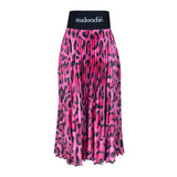 Malondie Pink Safari Pleated Skirt
