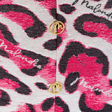 Malondie Pink Safari Pencil Skirt