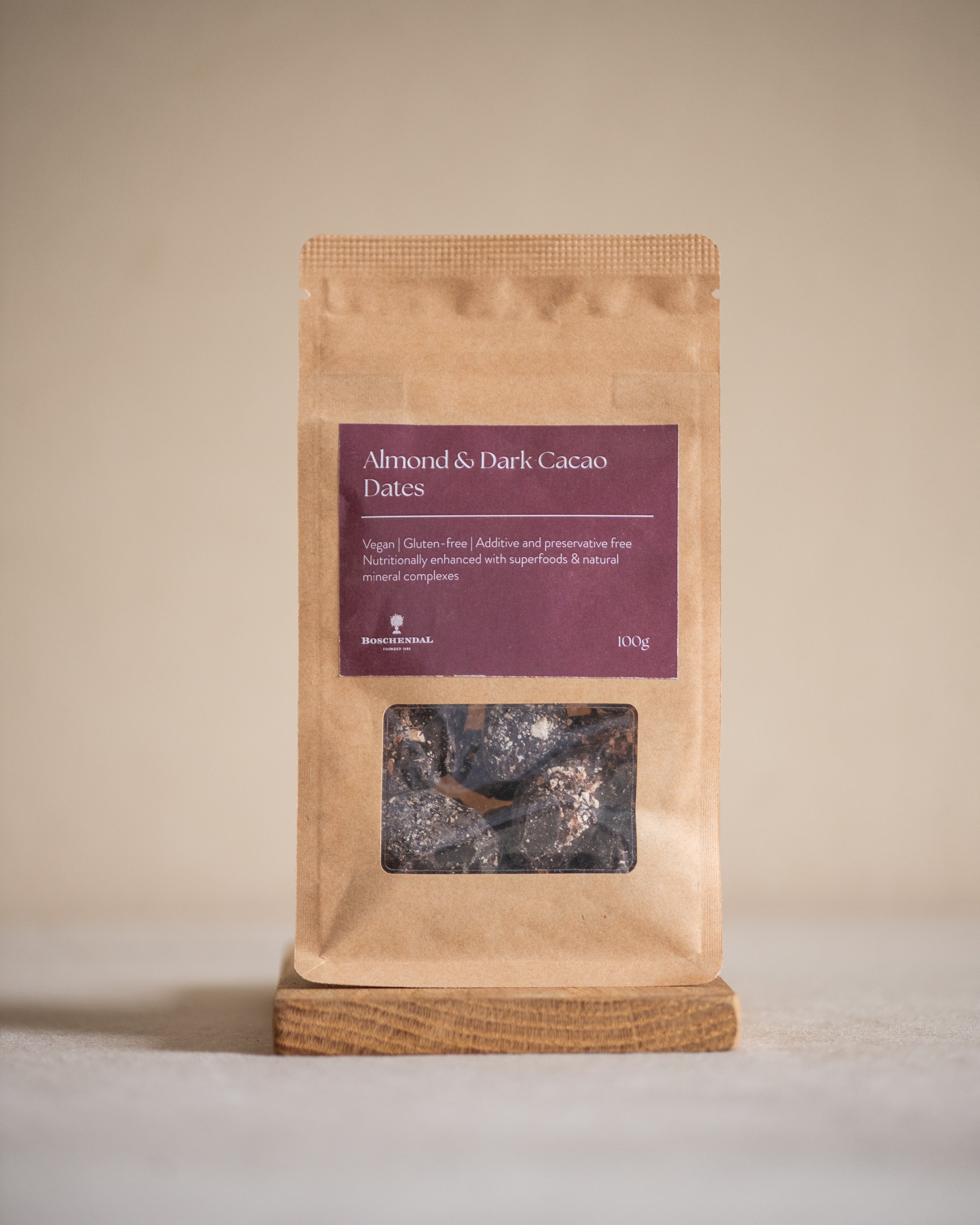 Almond & Dark Cacao Dates 100g