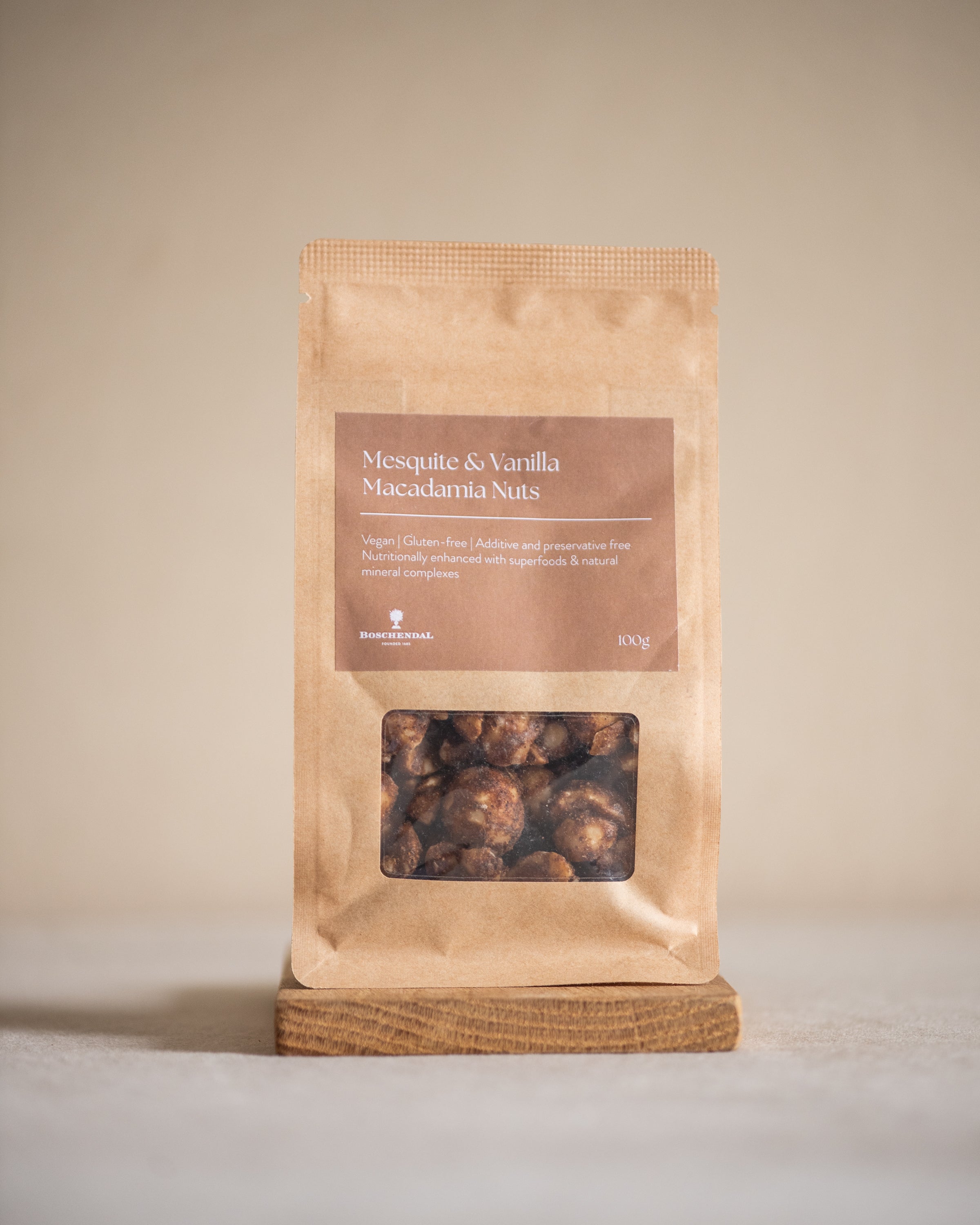 Vanilla & Mesquite Macadamia Nuts 100g