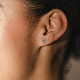 Cross Studs Silver