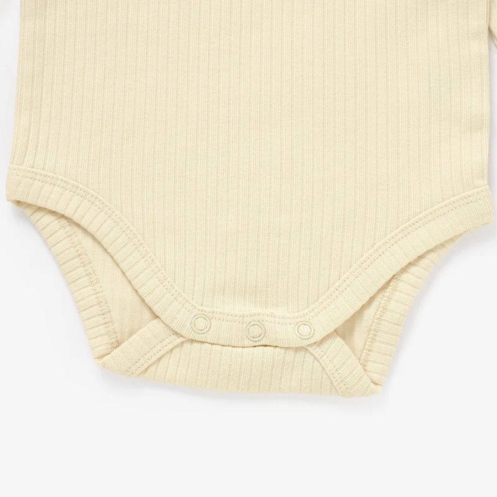 Boki Frilled Organic Rib Long Sleeve Set