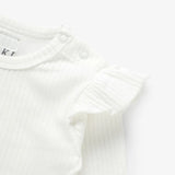 Boki Frilled Organic Rib Long Sleeve Set