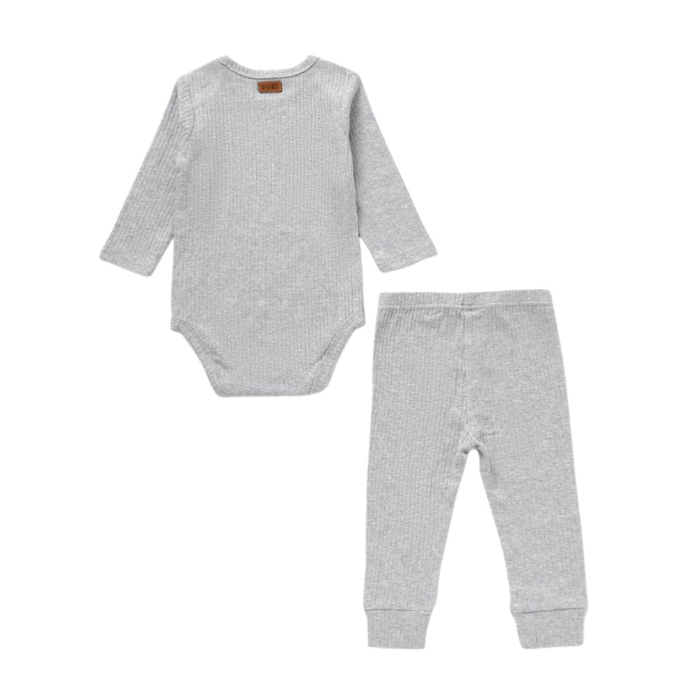 Boki Organic Rib Bodysuit Set