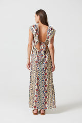 Cleo Dress in Mosaic print