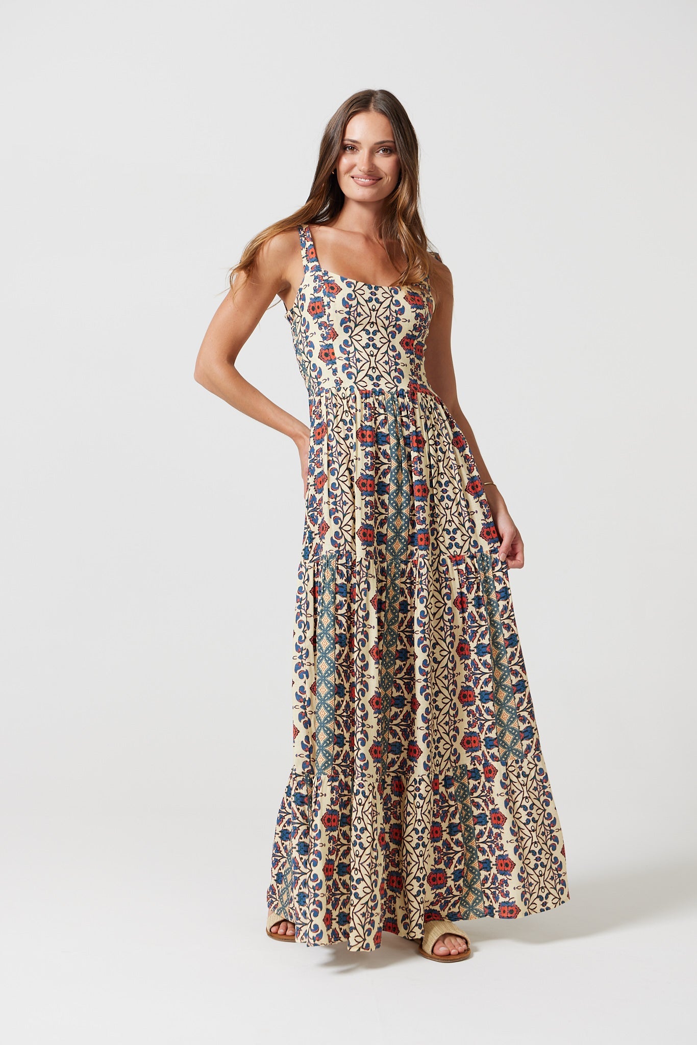 Stella Dress in Mosaic print