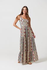 Stella Dress in Mosaic print