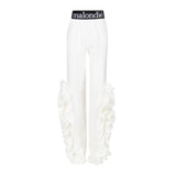 Mono Ruffle Pants