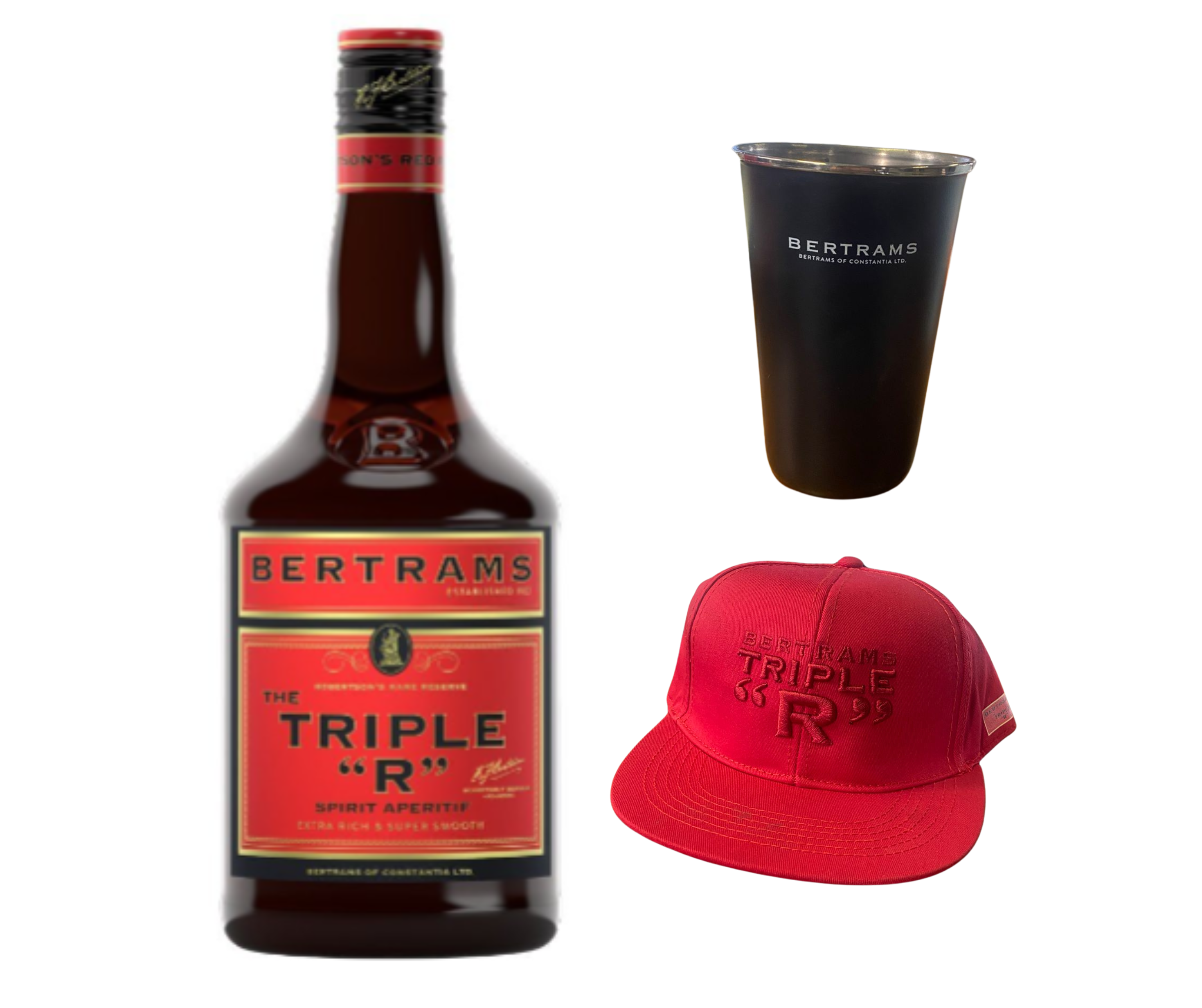 Bertrams Triple R 750ml + FREE Cap & Steel Cup
