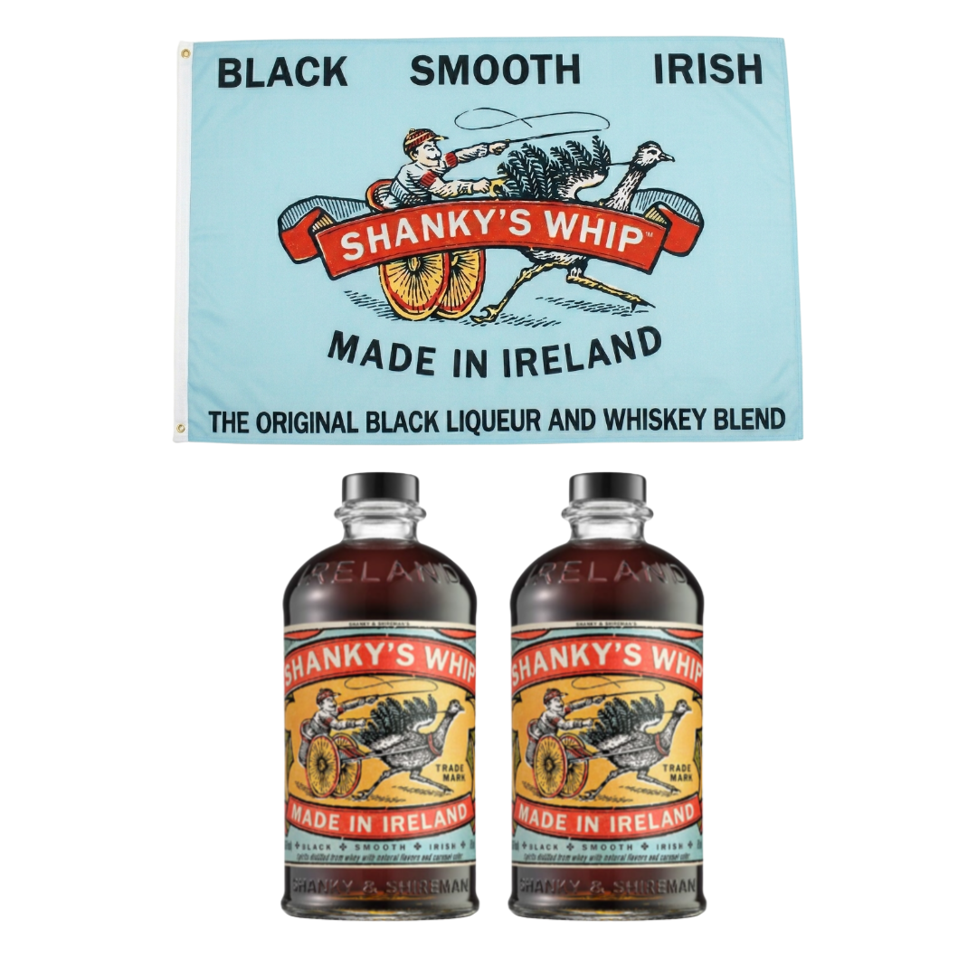 2 x Shanky's Whip 750ml + FREE Shanky's Whip Flag