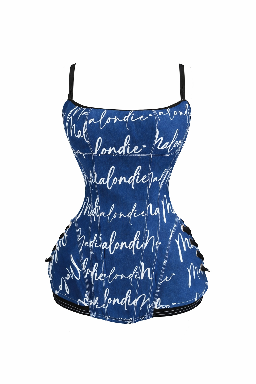 Malondie Denim Corset Top