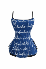 Malondie Denim Corset Top